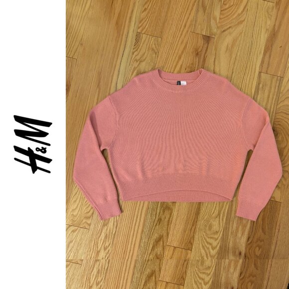 H&M | Pink Crew Neck Sweater | Small - Picture 1 of 6